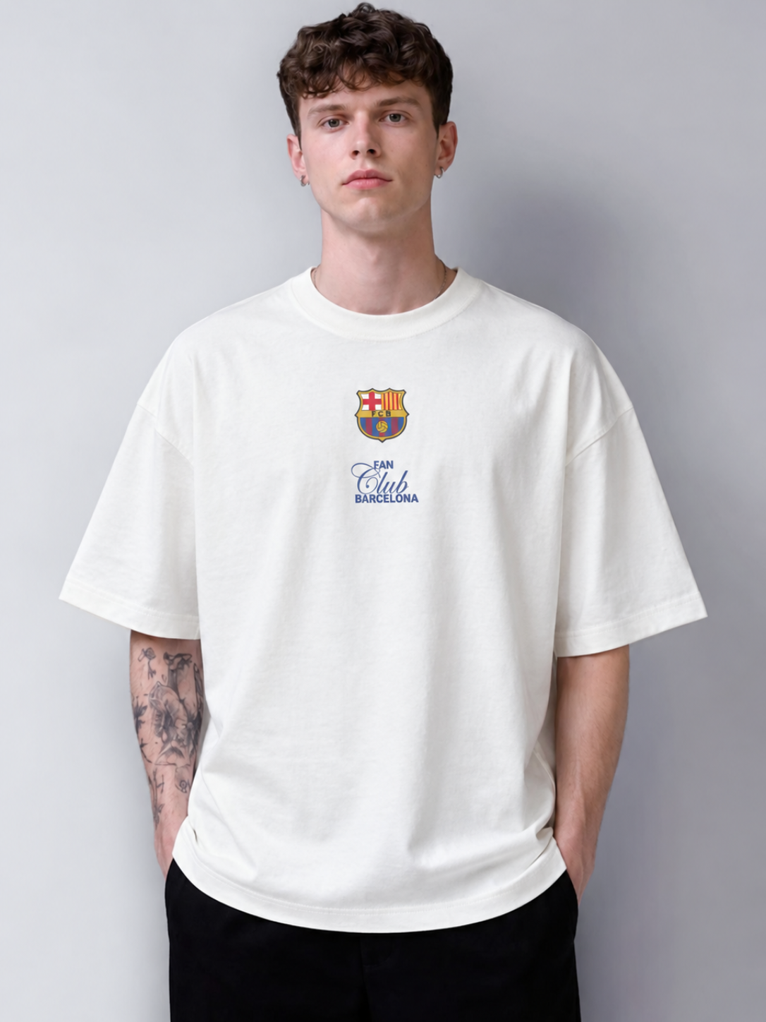 T-shirt Écru Fan Club Barça